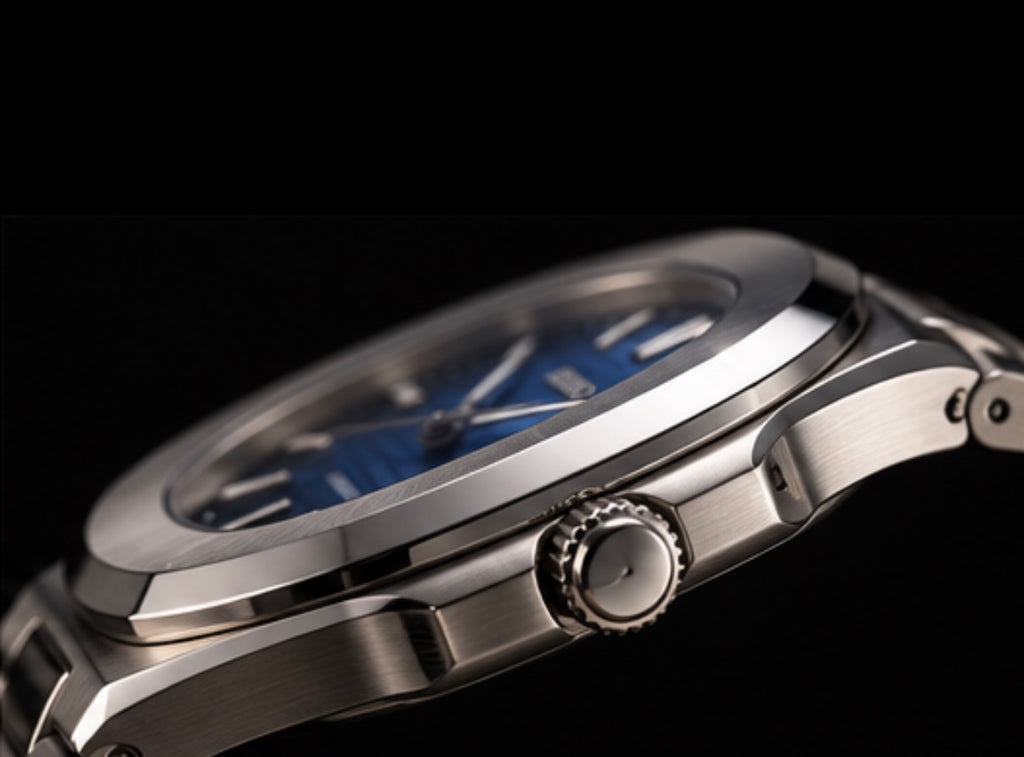 Seiko Mod Datejust Ice Blue vue de profil